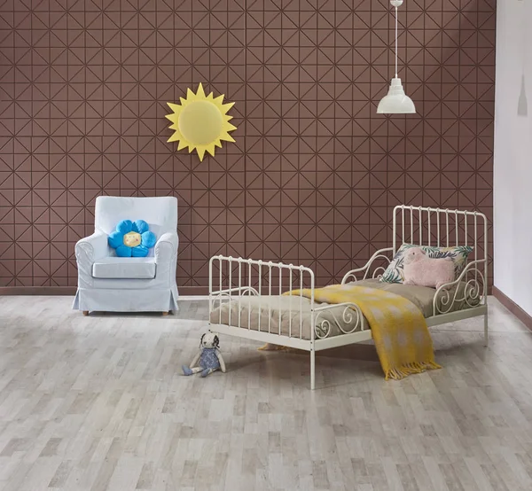 Style Chambre Enfant Avec Lit Chaise — Photo