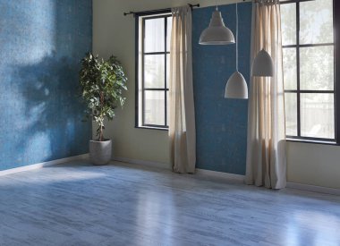 mavi oda oturma odası iç dekorasyon. Modern ev . lüks oturma odası köşesi 