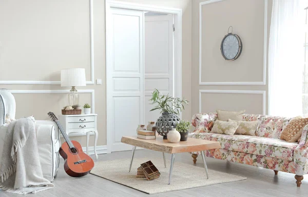 living  classic room with sofa ,retro concept
