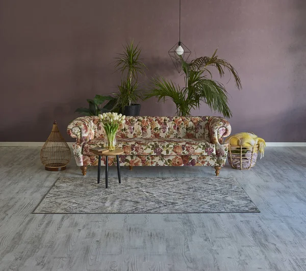 Clásico Sofá Chester Decoración Interiores Nuevo Concepto —  Fotos de Stock