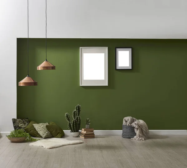 Chambre Verte Moderne Plante — Photo