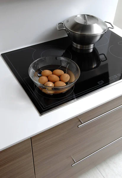 Yumurtalı Modern Mutfak Tasarım — Stok fotoğraf