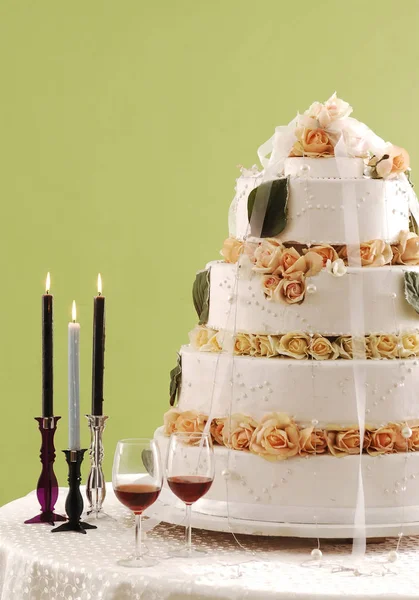 Beautiful Wedding Cake Background — Stock Photo, Image