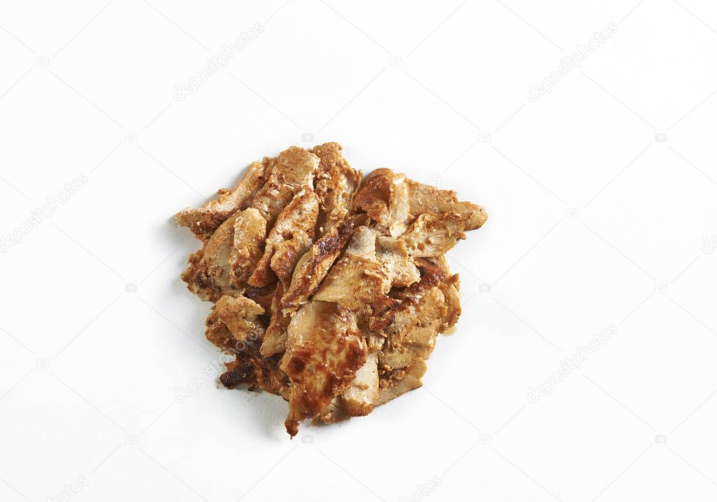 tasty chicken doner isolated