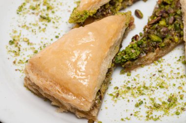 arka planda türk geleneksel tatlı