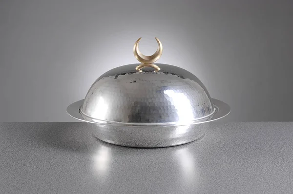 Cupola Servizio Argento Cloche — Foto Stock