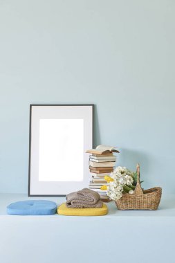 eski kitaplar ile ev, ofis ve otel duvarı için dekoratif tasarım