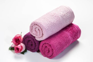 ev hediyesi, rulo havlu izole 