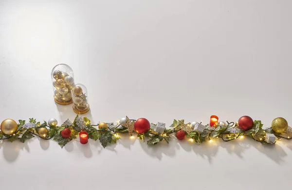 Jule Grænse Ornamenter Til Nytår - Stock-foto