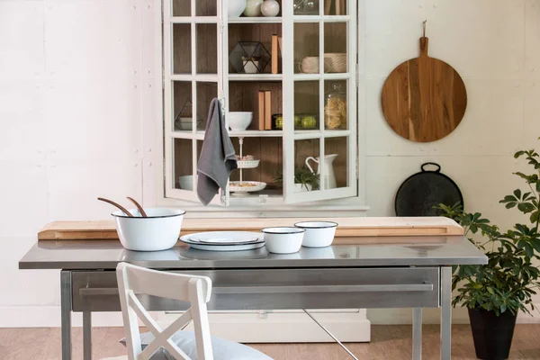 Estilo Cozinha Moderna Decoração Conceito Objetos Cozinha — Fotografia de Stock