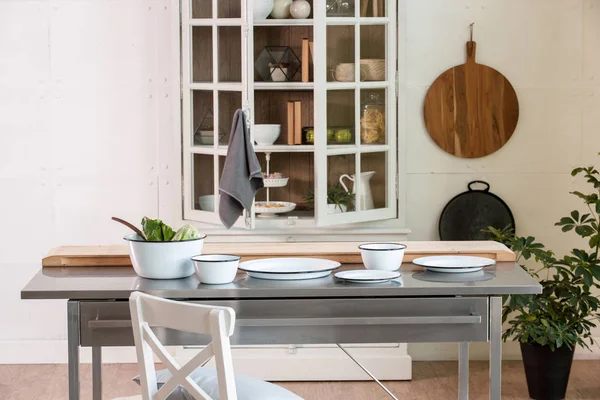 Stile Cucina Moderna Decorazione Concetto Oggetti Cucina — Foto Stock