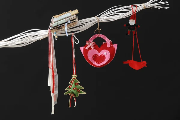 Decoraciones Alternativas Navidad Estilo Año Nuevo — Foto de Stock