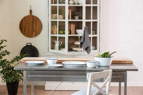 Nuevo Concepto Cocina Moderna Accesorios Cocina Con Muebles Nuevos Aspecto — Foto de Stock