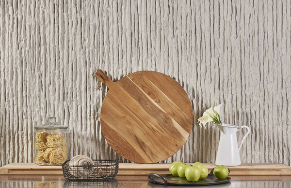 Kitchen table style with kitchen and chopping boards