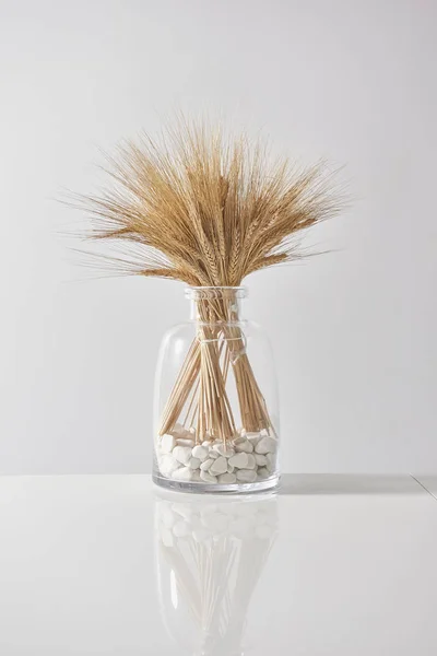 Stalks Wheat Vase Background Close — Stock Photo, Image