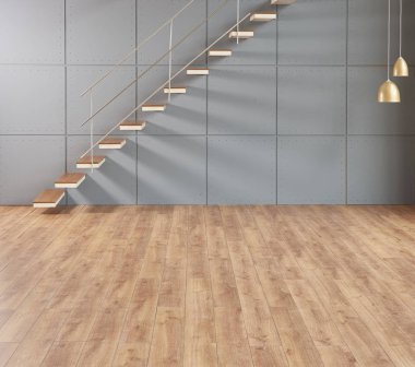 Modern yaşam tarzı için ev merdiveni iç tasarımı. modern dekoratif duvar arkaplanı ev nesnesi