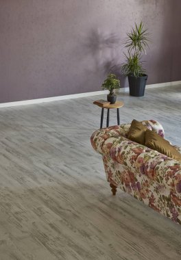 iç yeşil bitkiler ile klasik koltuk