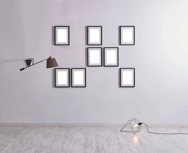 Lamp Moderne Inrichting Lege Kamer — Stockfoto