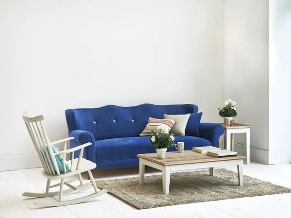 Dekorative Stillleben Interieur Konzept Mit Lampe Sofa Stuhl Anderen Stil — Stockfoto