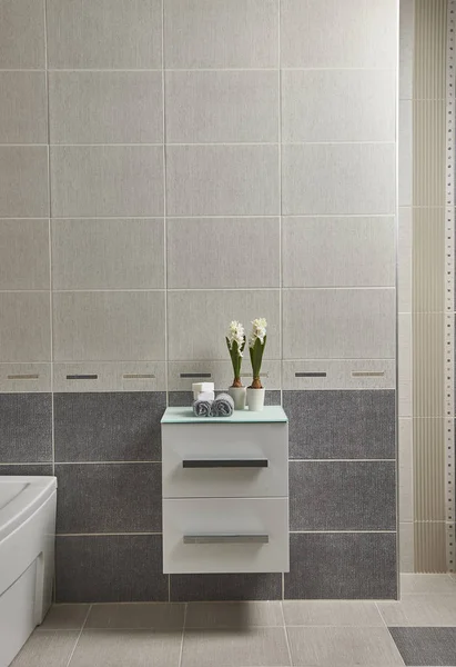 Bath Room Cabinet Style Ceramic Wall — Stock Photo, Image