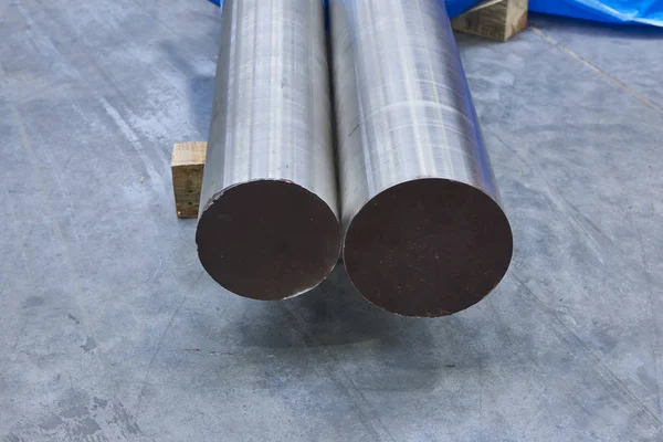 Perfil Aço Metal Tubos Produção Industrial — Fotografia de Stock