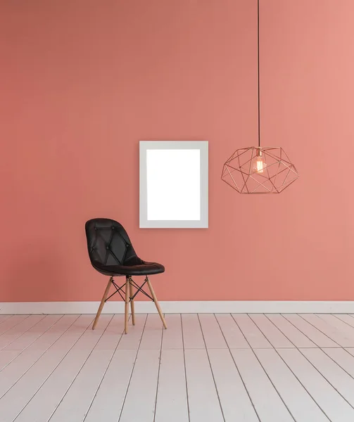 Pared Concepto Habitación Interior Lámpara Decoración Silla — Foto de Stock