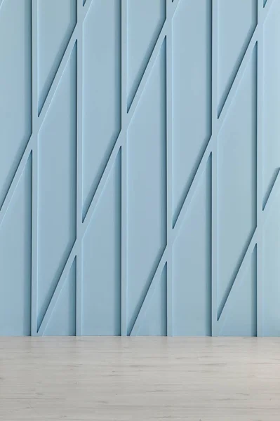 Mavi Dekoratif Duvar Modern Arka Plan Mavi Duvar Detay Oda — Stok fotoğraf