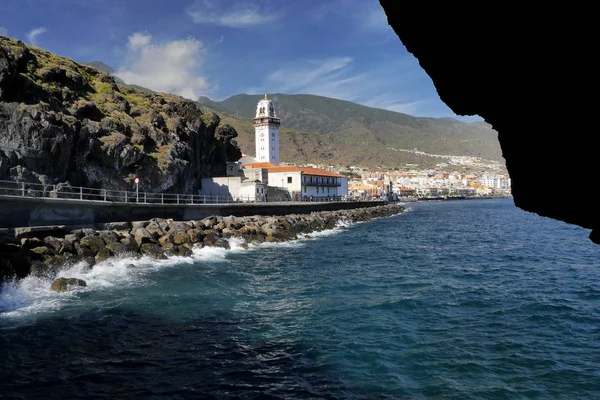 Una Vista Desde Las Cuevas Largo Del Paseo Marítimo Candelaria —  Fotos de Stock