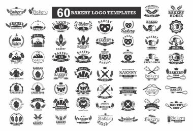 60 BAKERY LOGO TEMPLATESİ