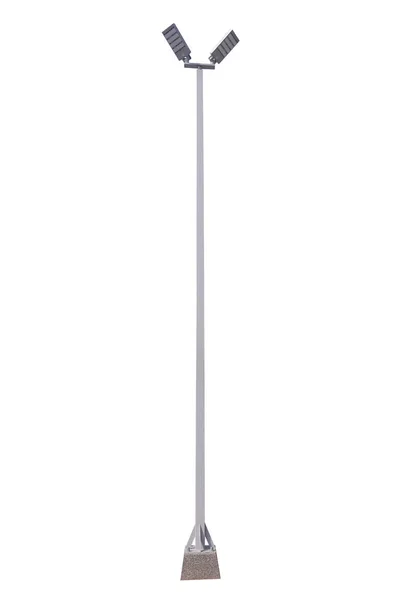 Street Light Pole Isolated White Background Clipping Path — Stock Photo, Image