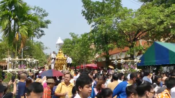 Chiang Mai Tajlandia Kwiecień 2018 Festiwal Chiang Mai Songkran Tradycja — Wideo stockowe