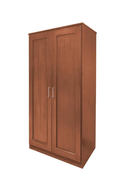 Wooden wardrobe isolated. — Stock Photo, Image