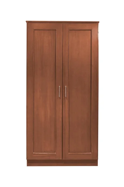 Wooden wardrobe isolated. — Stock Photo, Image