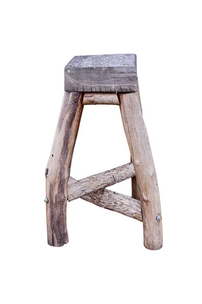 Fából készült szék elszigetelt. — Stock Fotó