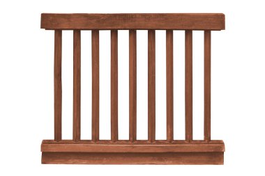 Ahşap korkuluk izole 