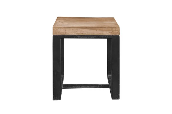 Holzbeine Aus Stahl Vereinfachender Stuhl Auf Weißem Hintergrund Arbeit Mit — Stockfoto