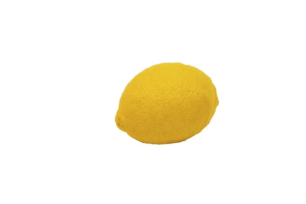 Limón amarillo maduro. Aislar sobre fondo blanco . — Foto de Stock