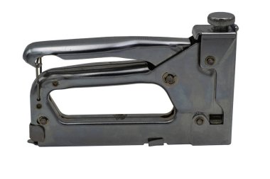 Çelik mobilya zımba. Beyaz arka plan üzerinde izole.