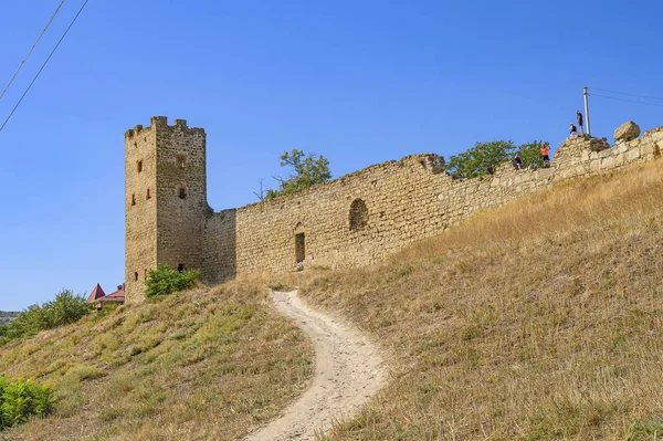 Feodosia Kırım Eylül 2019 Eski Ceneviz Kalesi — Stok fotoğraf