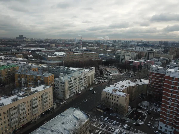 Drone Panorama City Moscow — Stock Photo, Image