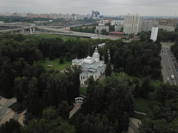 Drone Panorama Ville Moscou — Photo