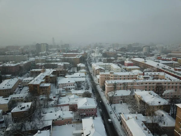 Drone Панорама Міста Москви — стокове фото