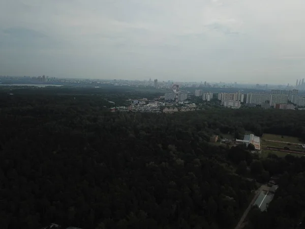 Drone panorama şehir Moskova 