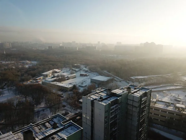 Drone Panoramy Miasta Moskwa — Zdjęcie stockowe