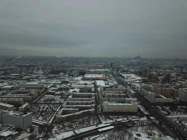 Drone Панорама Міста Москви — стокове фото