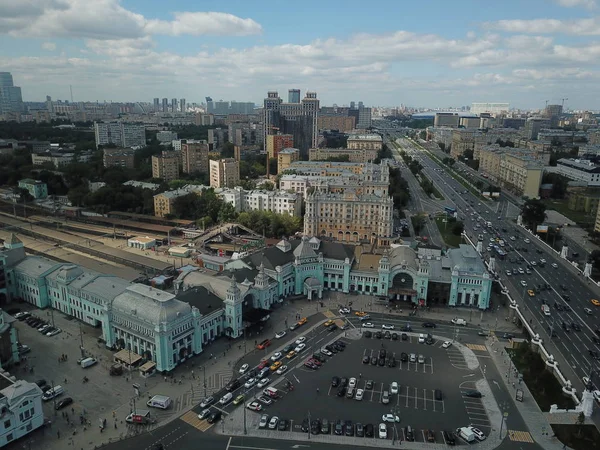 Drone Panorama Ciudad Moscú — Foto de Stock