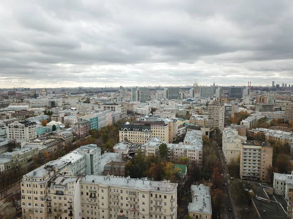 Drone Panorama Moscow City — Stock Photo, Image
