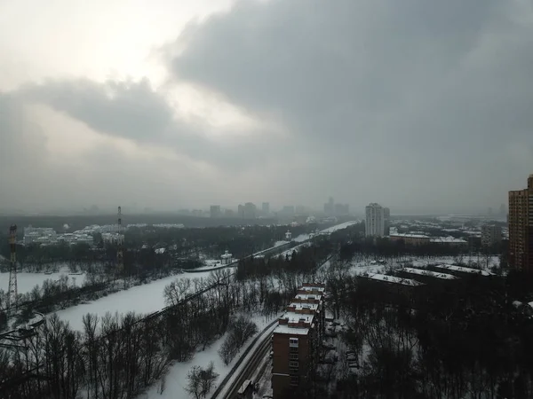 Panorama Drones Moscovo — Fotografia de Stock