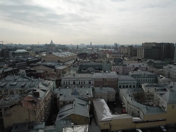 Drohnenpanorama Moskau Stadt — Stockfoto