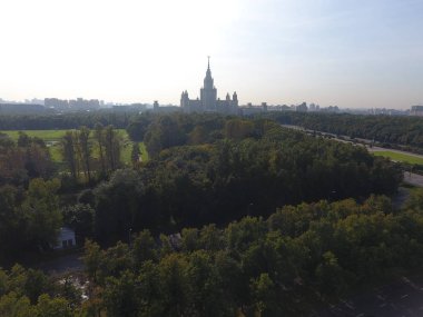 Helikopter panorama şehir kentsel 